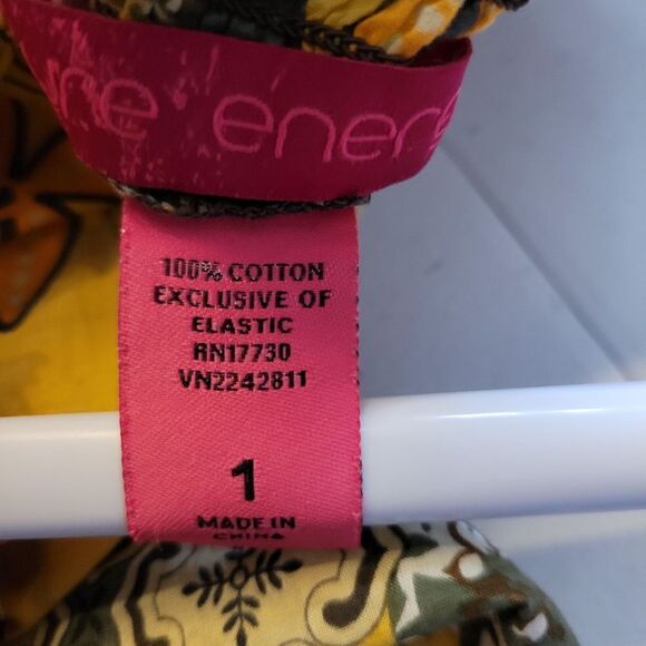 Pure Energy Teired Bohemian Western Maxi Skirt Sunflower Yellow Brown Floral - Picture 6 of 10